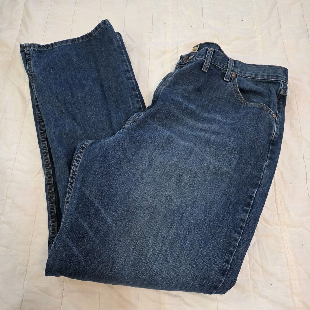 Wrangler 20x Regular Straight Fit High Rise Men's Size 44x36 Med Wash Big&Tall